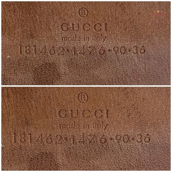 Authentic Gucci Cream GG Embossed Signature Leather Gold Pin Buckle Belt 90/36 - Picture 7 of 13